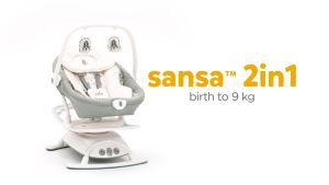[Joie] Sansa™ 2in1 Infant Bouncer & Rocker - Multi-Position Recline Lullabies Birth to 9kg (Portrait / Cosmo Tan)