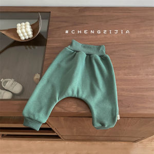Warm Fleece Infant High Waist Protective Belly Pants