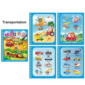 Magic Water Book Reusable Kids Drawing Book Magic Coloring Book Educational Toys for kids