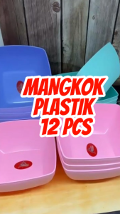 12 PCS Mangkok Plastik Makanan Bulat Alat Makan Sop Soto Prasmanan Lumina ALEXISH Bukan Melamin