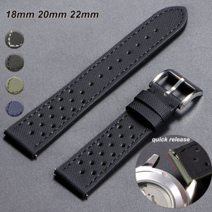 20mm 22mm Sailcloth Straps for Blancpain for Omega for Seiko Divers Watches Men Women Nylon Waterproof Quick Release Watch Bands