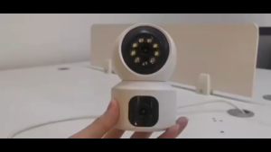 V380 PRO CCTV Camera Wireless WiFi Dual Lens 1080P Indoor Home Security IP Camera Pan Tilt Smart Night Vision Motion Detection Two Way Audio Sound Light Alarm Safe Storage Support V380 App