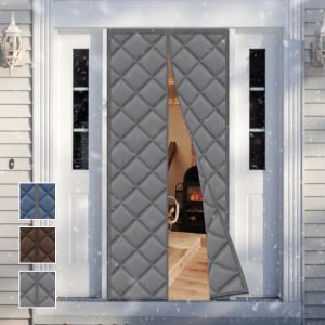 Thickened winter door curtain warm and cold proof cotton door curtain magnetic insulation household windproof door curtain