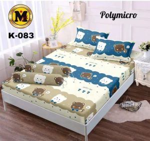 sprei motif Brio karakter anak bunga set 2 sarung bantal 1 sarung guling bahan katun halus lembut adem tidak mudah pudar