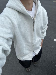 ZHUOCAN | Hooded Zipper Sweatshirt Mens