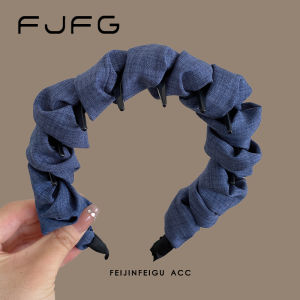 Mũ Tóc Búi Tóc Búi Tóc Denim Mới Cho Phụ Nữ Mũ Tóc Ép Tóc Cao Màu Xanh Denim Mũ Tóc Búi Tóc Hình Đám Mây Cho Phụ Nữ