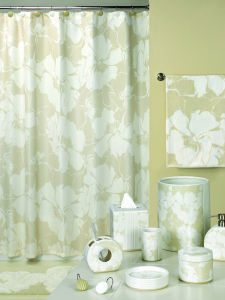 Elegant European Countryside Style Thickened Polyester Bath Curtain Waterproof Mold Proof Bathroom Partition Curtain