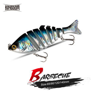 Kingdom Hot Barbecue Fishing Lures 65mm 90mm 120mm 140mm Sinking Wobblers Realistic Swimbaits Lure For Bass 6ipality8 Joint Hard Baits