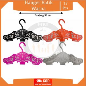 Hanger Batik Warna / Gantungan Baju Model Kupu-Kupu