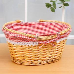 DIHUANTUO | Wicker Basket for Shopping & Picnic