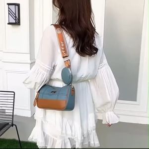 [PG7503] กระเป๋าสะพายหนังPU แฟชั่นสุภาพสตรีเรียบหรู พร้อมส่งจากไทย