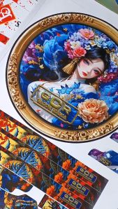 Stiker Sangkar Murai Motif Flower Girl Anime