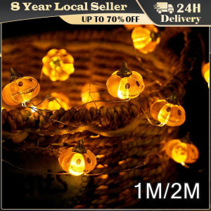 1M 10LED Halloween LED Light String Pumpkin Spider Bat Lamp Horror Ghost Festival Home Garden Halloween Party Decoration