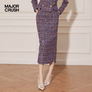Elegant Chic Purple Haze Dress Set Double Pockets