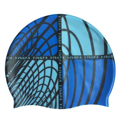 YingFa | New Colorful Print Silicone Swimming Cap