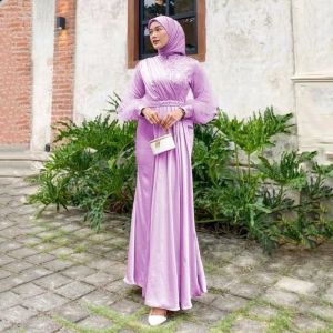 Dress Mewah Adeeva Gamis Pesta Bridesmaid Kondangan Lebaran Lamaran Premium Terbaru