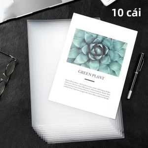 10-30 CÁI A4 Clear File Folder Sắp Xếp Bàn Làm Việc Cho Tài Liệu Văn Phòng Đồ Dùng Học Tập Văn Phòng Phẩm