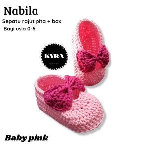 NABILA SEPATU RAJUT BAYI  0-6 ( +BOX )