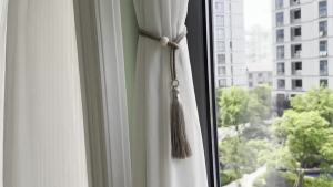 2 Pack Rhinestone Tassel Curtain Tiebacks Adjustable Modern Farmhouse Decorative Drape Tie Backs For Bedroom Living Room