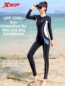 XTEP | Slim Fitting Conservative Long Sleeve Professional Swimsuit