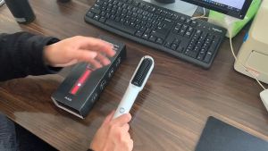 2 in1 Hair Straightener Wireless Brush Hair Styling Tool Electronic Comb Cordless Ionic USB Hair Straightener comb Negative Ion Comb