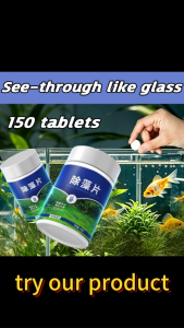 ✨Easy to use — just drop in✨ algae remover for aquarium 150 pieces Works in fresh and saltwater aquarium cleaning tool anti algae for aquarium