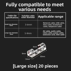 Adhesive Wire Management Clips