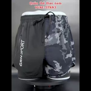 Quần bơi thể thao 2 lớp YUKE-STK03 nhập khẩu chính hãng - Onesport