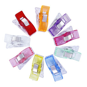 Color Plastic Clips Transparent File Locator Fixing Clip Edging Axe Clip Binder Clip Office Long Tail Clip