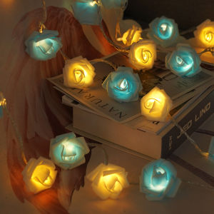 Rose Flower LED Light String Wedding Garland Lights Birthday Ambient Lighting Wedding Party Home Anniversary Festival Decoration