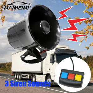 3 Siren Sounds Wired Loud Alarm Horn 110dB Outdoor Alarm Siren Exterior Sirena Alarma Speaker for Alarm Motorcycle 3 Tone Siren