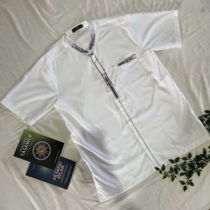 Baju koko bigsize bahan katun halus size besar (2xl-6xl) baju koko motif bordir bagus halus size 2xl 3xl 4xl 5zl 6xl bajukoko cocok untuk #ramadhan2025 Muslim Pria Dewasa Panjang Nyaman Lembut  Toyobo