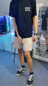 Celana Pendek Pria Chino Catton Stretch Slim Fit Keren Melar