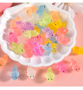 100/50Pc Noctilucent Luminousไดโนเสาร์เรซิ่นTriceratops Moss Micro Landscape Figurines Fairy Gardenตกแต่งของขวัญตกแต่งบ้าน