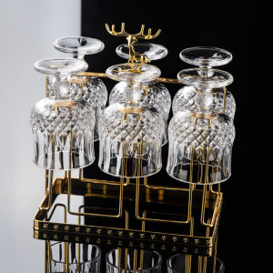 Bộ Ly Thủy Tinh Pha Lê Sang Trọng Dùng Tại Nhà Ly Rượu Vang Trắng Có Họa Tiết Cao Cấp Bộ 6 Ly Thủy Tinh Dùng Để Uống Rượu Vang Đỏ Và Trắng