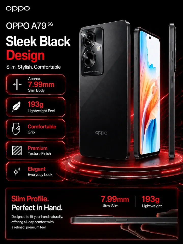 OPPO | 2026 new OPPO A79 5G 8GB+256GB Phone, 90Hz FHD+ Display