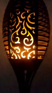 Solar Flame Lawn Lamp Outdoor Torch Light Flashing Light Strip Flashing Flame Waterproof Solar Garden Light