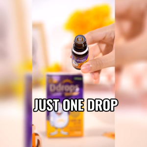 Ddrops Kids Booster Liquid Vitamin D3 600 IU & Vitamin A MCT Oil Natural Formula - Bone & Immune Health Support