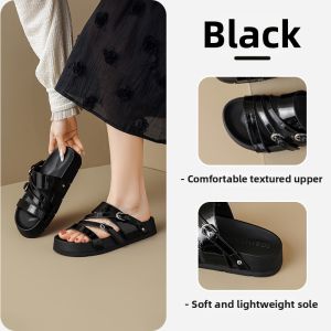 Josiny | Comfortable Thick-soled One-strap Slippers Beach Shoes