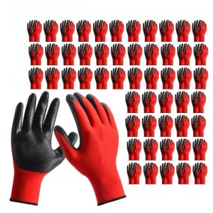 20PCS PU Coated Safety & Work Gloves Ultra-Thin Seamless Knit Gardening Working Gloves with Grip for Men Women Yard Lawn Outdoor