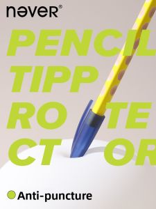 Transparent Protective Pencil Cap for Kindergarten Students Boys Girls Thick Thin Rod Hole Pen Cover Extendable Triangle Universal