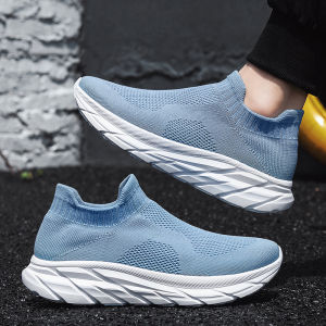 Mens Summer Breathable Mesh Sport Shoes Thin Lightweight Soft Bottom Slip-On Walking Shoes Large Size 45 Couple Style Casual Canvas Sneakers