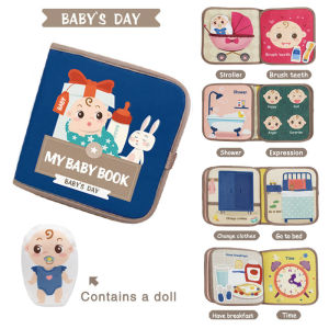 Montessori Kids Travel Toy Felt Quiet Busy Board Educational Sensory Montessori Toys Preschool Activities for Fine Motor Skills