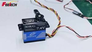 Feetech 7.4V 30kg Titanium Gear Metal FU8830BL Brushless CAN Bus Servo for RC Airplanes Crawler Cars Industrial Robotic Grippers