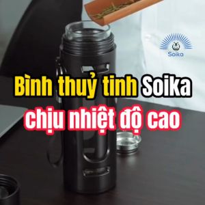 Bình Nước Thủy Tinh Chịu Nhiệt Độ Cao Từ -20o C Đến 130o C Soika SC05