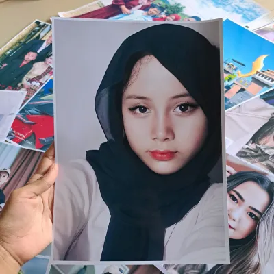 Cetak Foto UK 10R 20x30 Sudah Laminasi Laminating