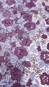 African Guipure Cord Lace Fabric Nigerian Style with Luxury 3D Rhinestones Water Soluble French Style For Womens Dress Sewing