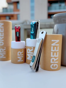 MR.GREEN Kềm Cắt Móng Tay Cong Bằng Thép Không Gỉ Blade Clipper Cắt Móng Tay Dụng Cụ Làm Móng Tay Tông Đơ Với Dũa Móng Tay