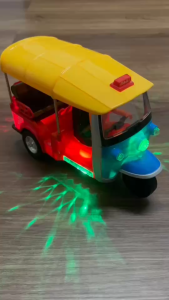 รถตุ๊กตุ๊ก รถของเล่น มีเสียง มีไฟ รถตุ๊กตุ๊กชนถอย โมเดลรถตุ๊กๆ โมเดลรถของเล่น รถใส่ถ่านวิ่งได้ ของเล่นมีเสียง มี2 สีให้เลือก