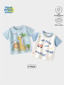 TONGLIANCHUXIN | Lightweight Cotton Boys Short Sleeve T-Shirt